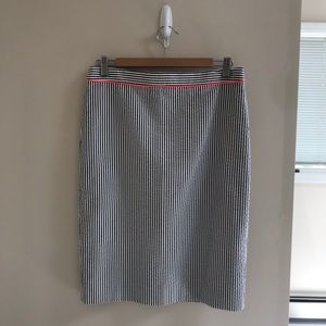 J.Crew Pencil Skirt with Neon Detail NWT